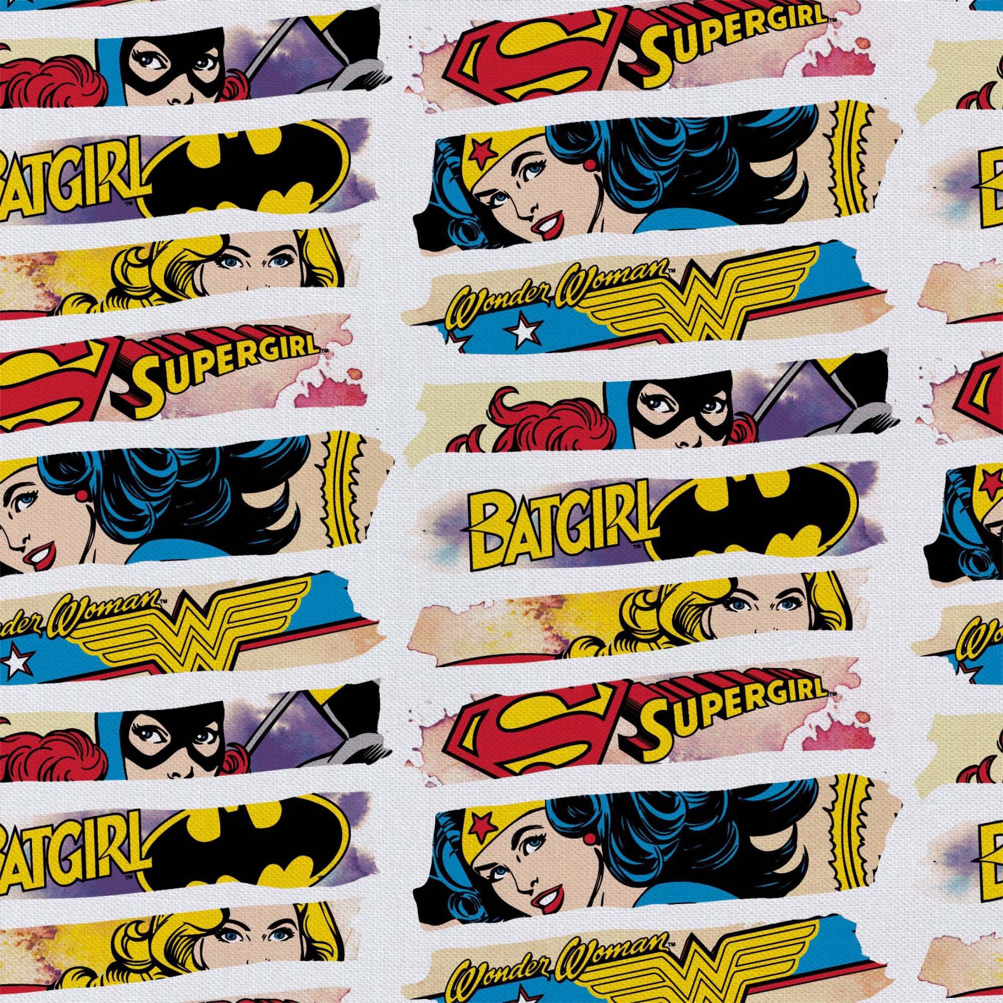 Camelot Fabrics DC Comics Heroines Cotton Fat Quarter Bundle